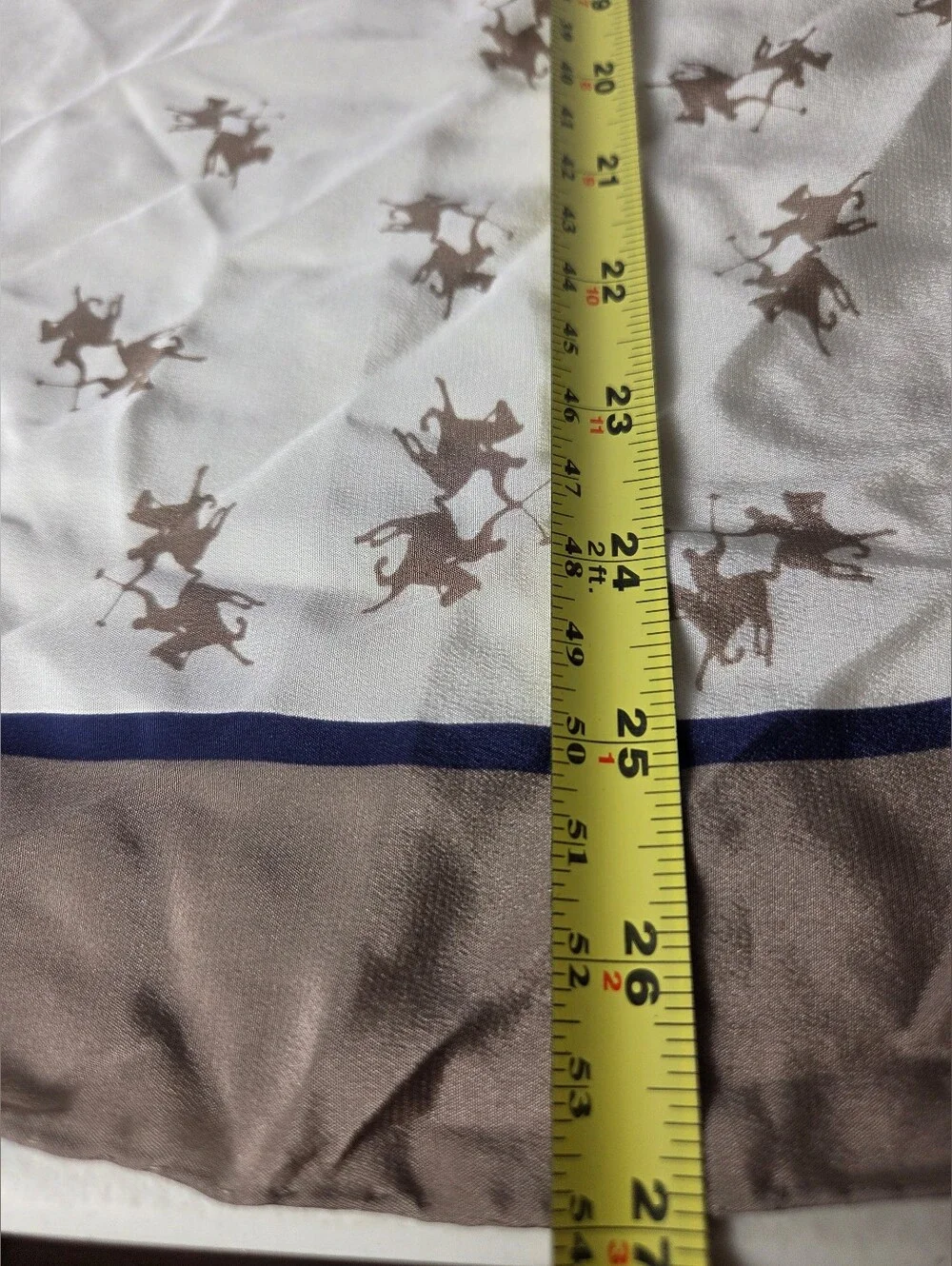 La Martina Saddlery Authentic luxury silk scarf equestrian Beige